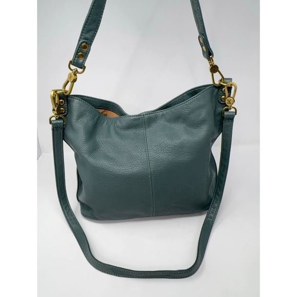 Hobo Pier Convertible Hobo Shoulder Bag Sage Leaf Adjustable Soft Leather